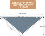 Rapotti Baby Drool Bibs Cotton for Boys and Girls Solid Colors 8 Pack Baby Bids Set for Teething and Drooling - Image 5